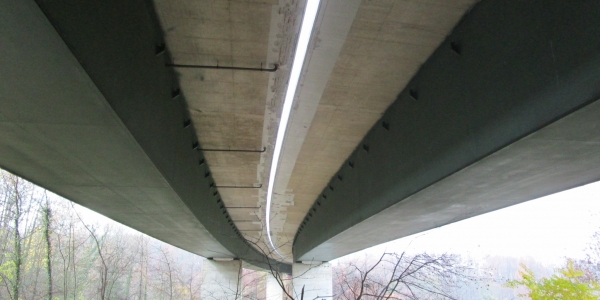 Ponts sur la Veveyse vus de dessous