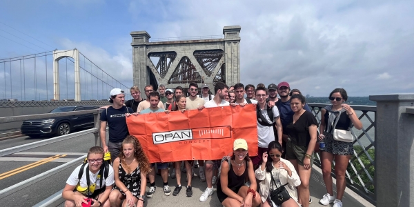 Visite du pont de Québec par les étudiant.e.s en génie civil EPFL lors de leur voyage d’étude